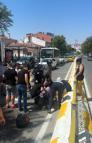 Minibüsle çarpışan motosiklet sürücüsü yaralandı
