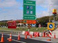 Anadolu Otoyolu'nun İstanbul istikametinde yol çalışması