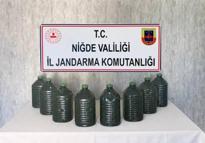 Bor’da 40 litre etil alkol ele geçirildi