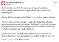 Cumhurbaşkanı Erdoğan, Kazakistan Cumhurbaşkanı Tokayev ile görüştü