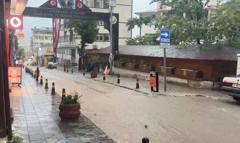 Artvin'de sağanak; ev ve iş yerlerini su bastı