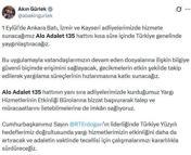 Adalet Bakanı Gürlek: 'Alo Adalet 135' hattını kısa süre içinde Türkiye genelinde yaygınlaştıracağız