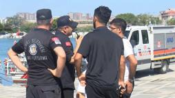 Silivri açıklarında battığı değerlendirilen gemide yakınları olanlar limana geldi