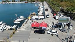 Silivri Limanı'nda bekleyiş sürüyor; hareketlilik havadan görüntülendi