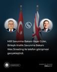 Bakanı Güler, İngiliz mevkidaşı Streeting ile görüştü