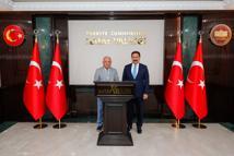 Eski TBMM Başkanı Cemil Çiçek, Hatay Valiliği’ni ziyaret etti