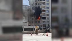 Şanlıurfa’da 8 katlı binada yangın: Bina sakinleri tahliye edildi