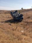 Mardin'de takla atan otomobilin sürücüsü yaralandı