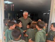 Başkan Topaloğlu, öğrencilerin ilk gün heyecanına ortak oldu