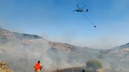 Tunceli’de örtü yangını