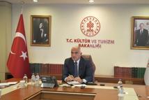 Bakan Ersoy, Filistin Kültür Bakanı Hamdan ile görüştü