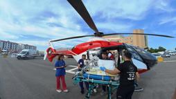 Kalp rahatsızlığı bulunan 1 günlük bebek, helikopter ambulansla Van’a sevk edildi