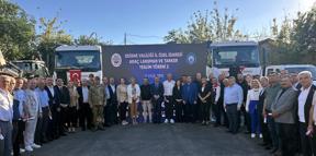 Edirne İl Özel İdaresi filosuna 16 yeni hizmet aracı, köylere 34 su tankeri