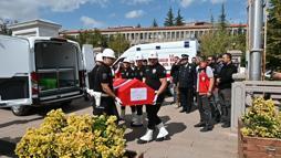 Kazada şehit olan polis memurunun cenazesi Giresun'a gönderildi