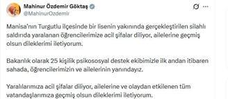 Bakan Göktaş: 25 kişilik psikososyal destek ekibimizle öğrencilerimizin ve ailelerinin yanındayız