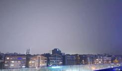 Ankara'da şimşekler gökyüzünü aydınlattı