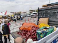 Malatya'da yöresel ürün fuarında 230 kilo sucuk ve 150 kilo peynire el konuldu