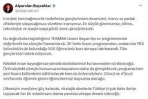 'TENMAK Yurt İçi Lisans Başarı Bursu' hak sahipleri belirlendi