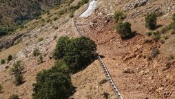 Büyükşehir Belediyesi'nde Sarız’da 1,3 kilometrelik yol çalışması