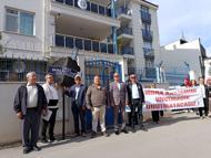 Edirne’de, Mora Katliamı’nın 205'inci yılında Yunanistan Konsolosluğu'na siyah çelenk