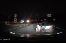 Motosiklet sürücüsünün öldüğü kaza kamerada