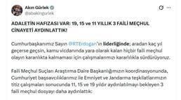 Bakan Gürlek: 3 faili meçhul dosyayı daha aydınlattık