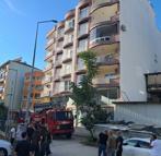 Balkondaki yangın büyümeden söndürüldü