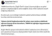 AK Parti'li İnan: Milletin iradesine sırtını dönenlerin, millet nezdinde hükmü kalmamıştır