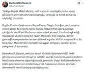 İletişim Başkanı Duran: Yeni Parti Grubunun salonu terk etmesi ciddi bir saygısızlıktır