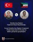 Genelkurmay Başkanı Orgeneral Bayraktaroğlu, Kuveyt'li mevkidaşı Al-Shuraian ile telefonda görüştü