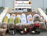 Sakarya'da kaçak tütün operasyonu: 1 ton 140 kilo tütün ele geçirildi