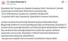 Diyarbakır'da 2,2 ton esrar ele geçirildi: 3 tutuklama