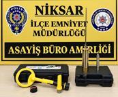 Tokat'ta kaçak define arayan 3 şüpheli yakalandı