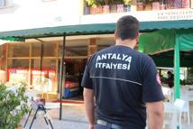 Restoranın bacası yandı