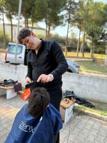 Kimsesiz çocukların saçlarını kestiler