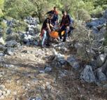 Trekking yaparken yaralanan Alman turist kurtarıldı