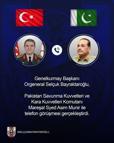 Genelkurmay Başkanı Orgeneral Bayraktaroğlu, Pakistan Savunma Kuvvetleri Komutanı Munir ile görüştü