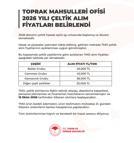 TMO çeltik alım fiyatları belirlendi