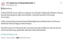 Liberya bayraklı gemi, Karadeniz'de karaya oturdu