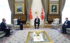 Cumhurbaşkanı Erdoğan, Özbekistan Cumhurbaşkanlığı İdaresi Başkanı Mirziyoyeva'yı kabul etti