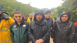 Zonguldak'ta sağanak; dereler taştı, istinat duvarı çöktü (4)