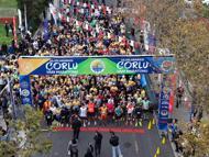 1’inci Uluslararası Çorlu Yarı Maratonu’nda 1854 sporcu yarıştı