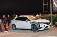 Saray'da otomobil ile motosiklet çarpıştı; 1 yaralı