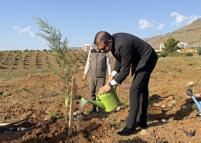 Silifke’de yangından etkilenen hatıra ormanına bin selvi dikildi