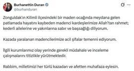 İletişim Başkanı Duran'dan, yaşamını yitiren madenciler için başsağlığı mesajı