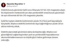 Türkiye'nin elektrik kurulu gücü 127 bin 355 megavata ulaştı
