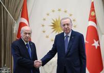 Cumhurbaşkanı Erdoğan, Bahçeli'yi kabul etti