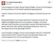 Cumhurbaşkanı Erdoğan, Fransa Cumhurbaşkanı Macron ile görüştü