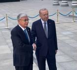 Cumhurbaşkanı Erdoğan, Kazakistan Cumhurbaşkanı Tokayev'i karşıladı