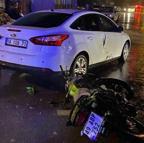 Bursa'da otomobille motosiklet çarpıştı: 2 yaralı